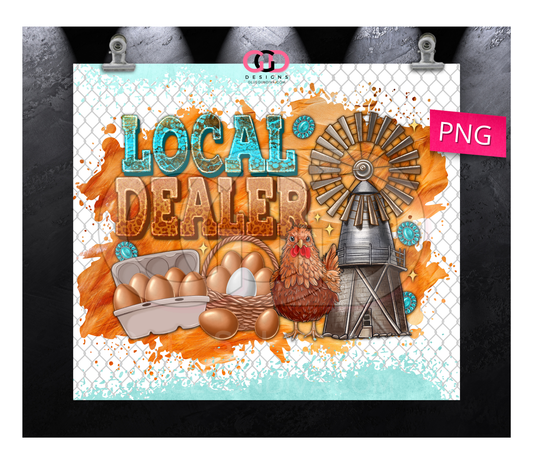 Local Dealer - Digital tumbler wrap for 20 oz skinny straight tumbler