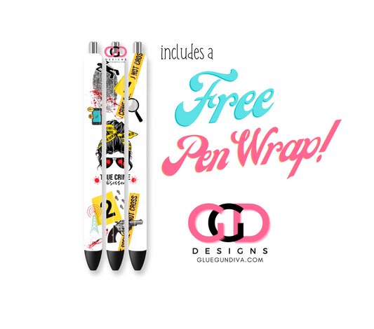 True Crime Obsessed - Digital tumbler wrap for 40 oz tumbler