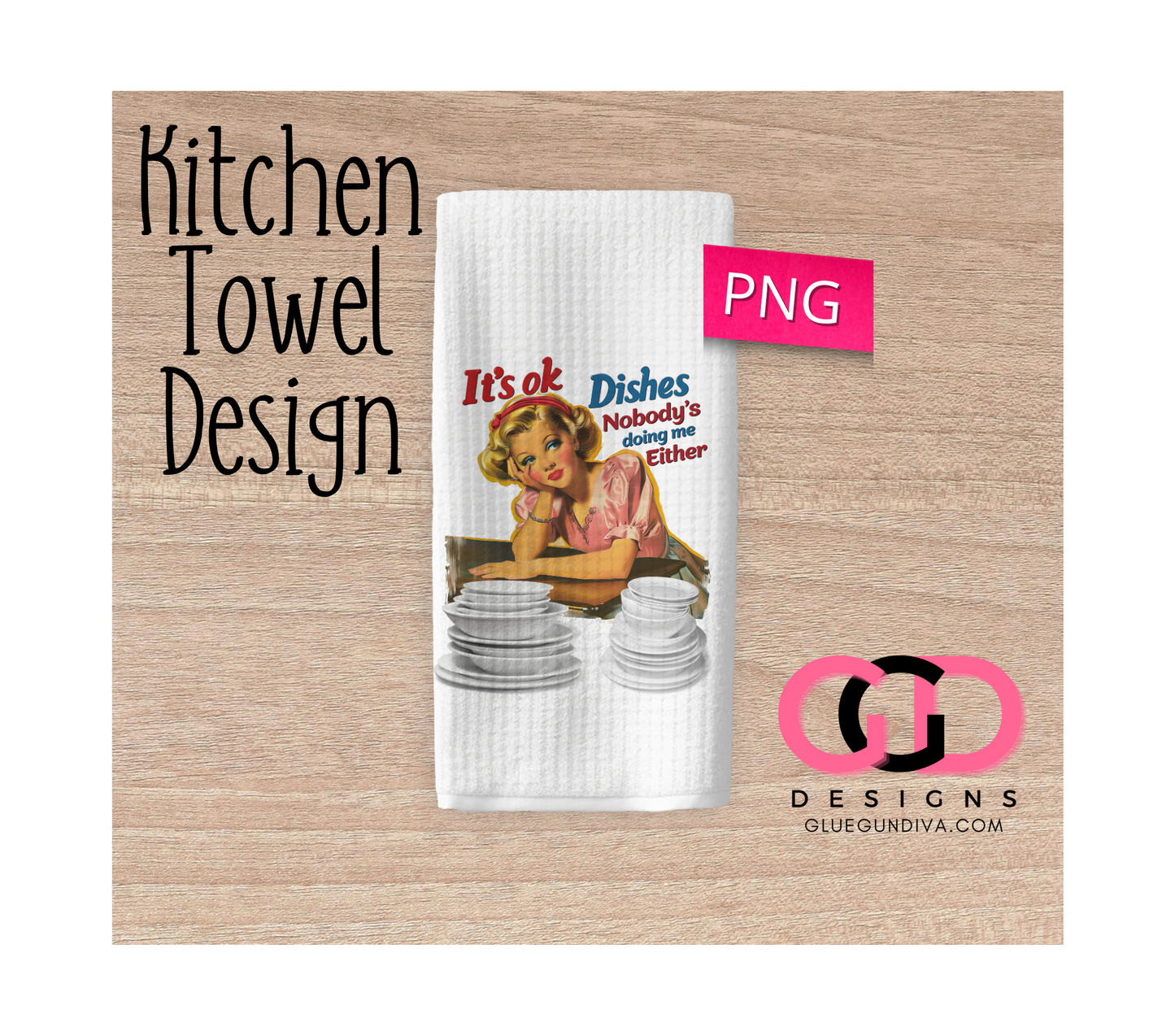 It's Ok Dishes - Design for Kitchen Towel