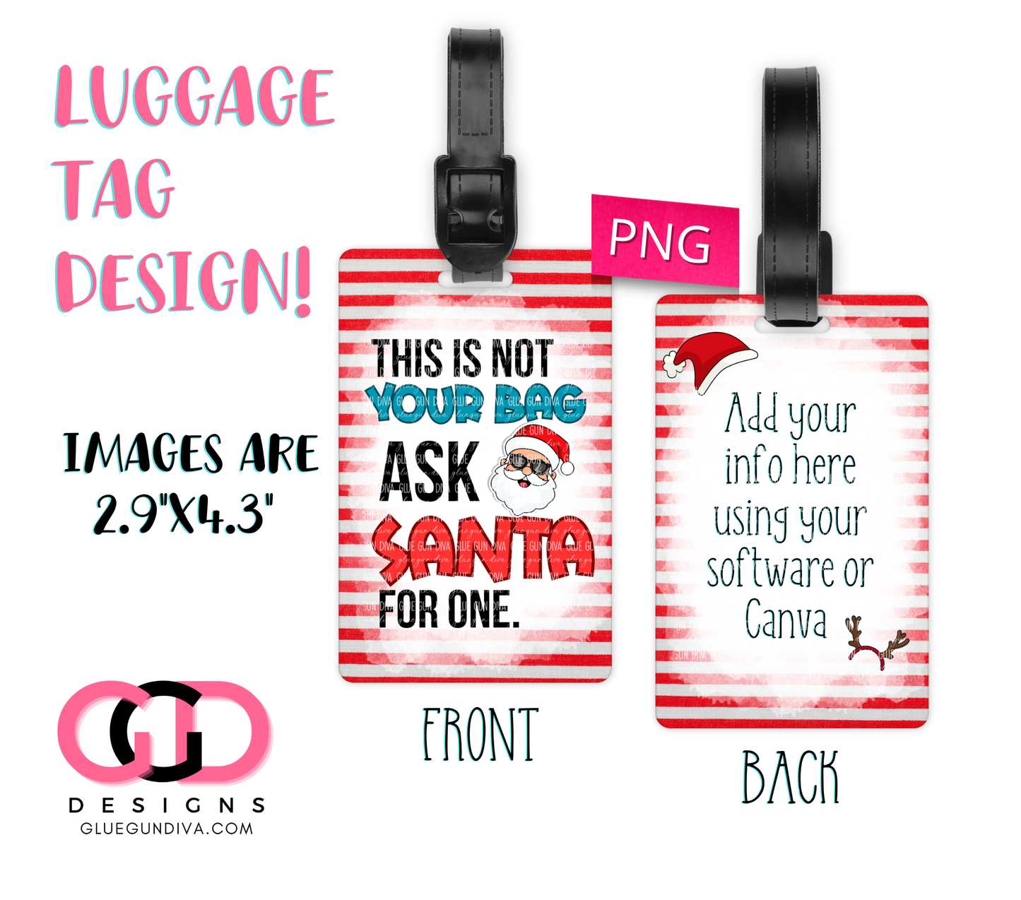 Ask Santa - Designs for Luggage Tags