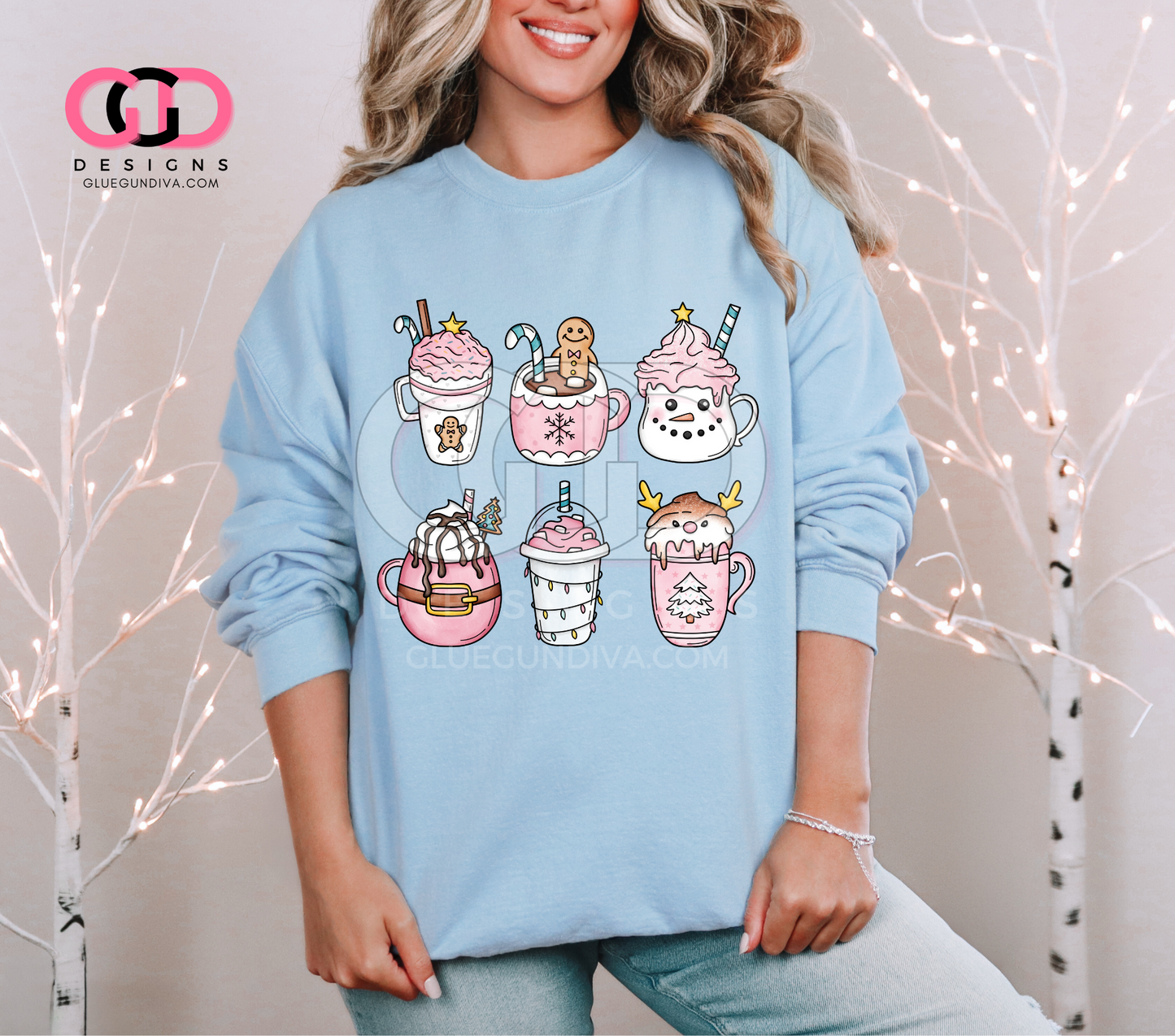 Pink Winter Drinks- PNGs & SVGs