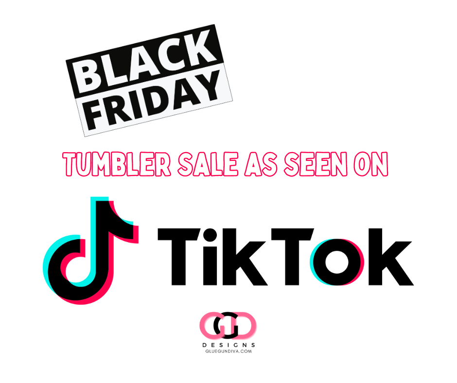 BLACK FRIDAY TUMBLER- sublimation 20 oz Insulated Tumbler