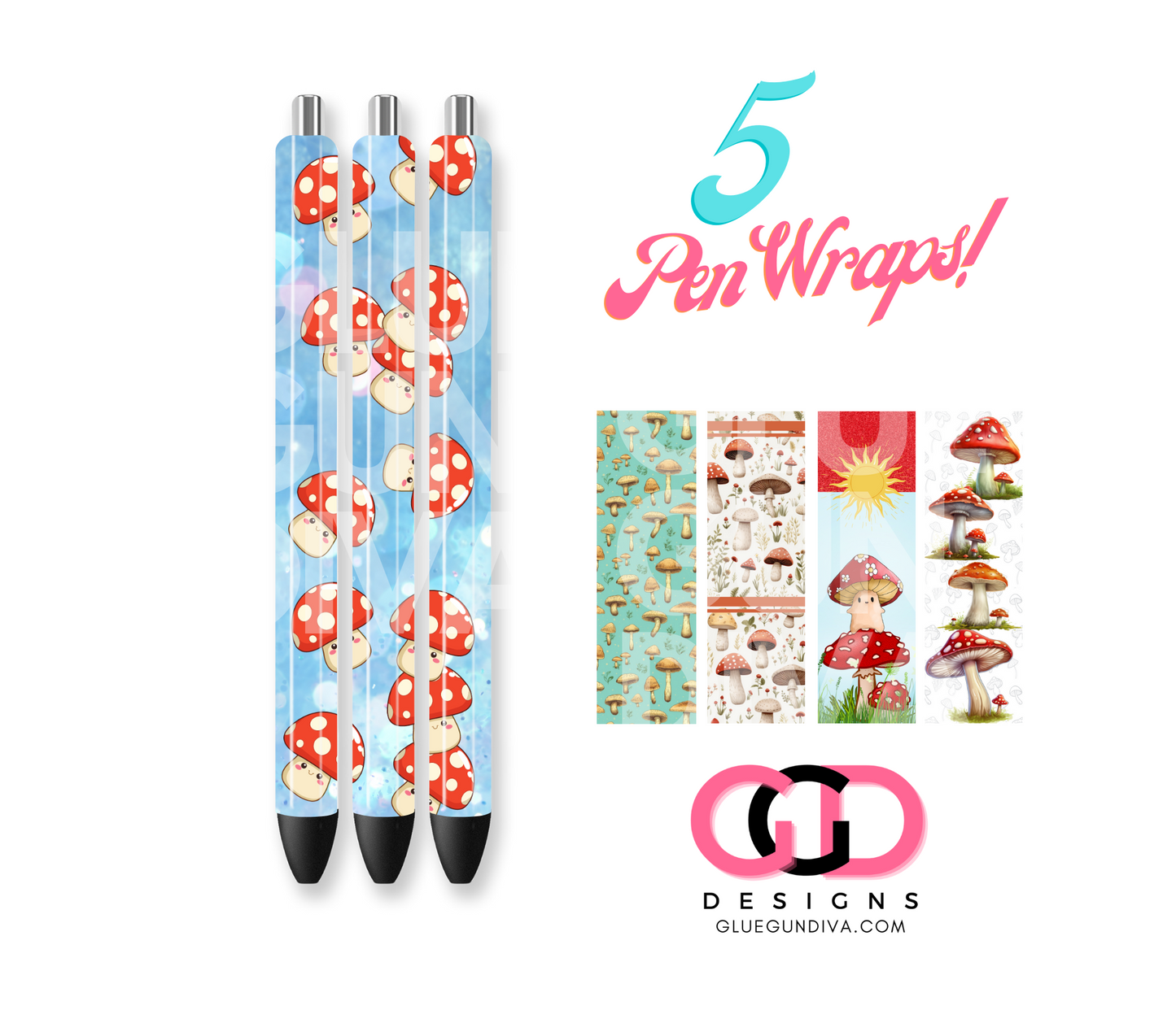 Mushroom Pens - Digital Pen wraps
