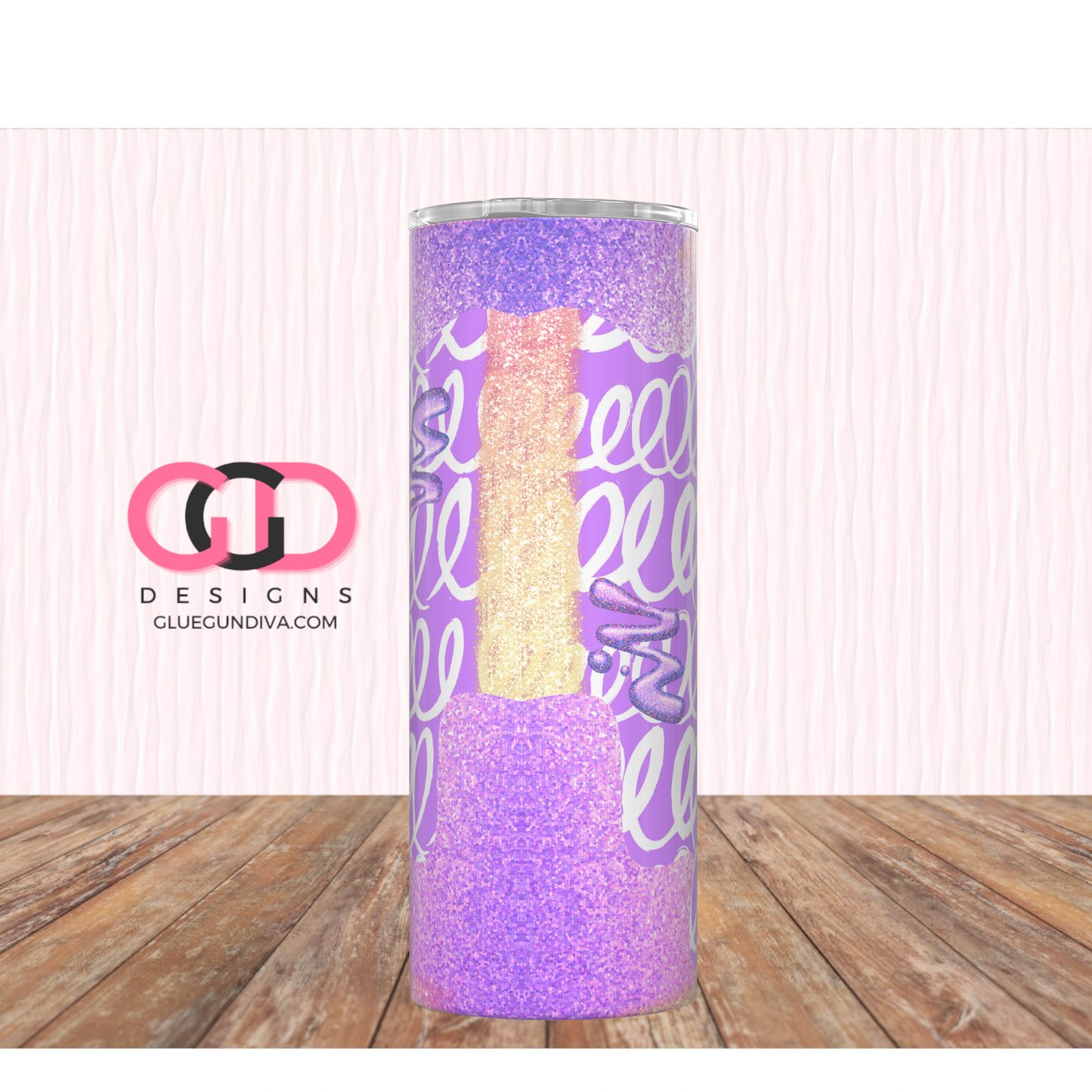 My Anxiety Has Anxiety -Digital tumbler wrap for 20 oz skinny straight tumbler
