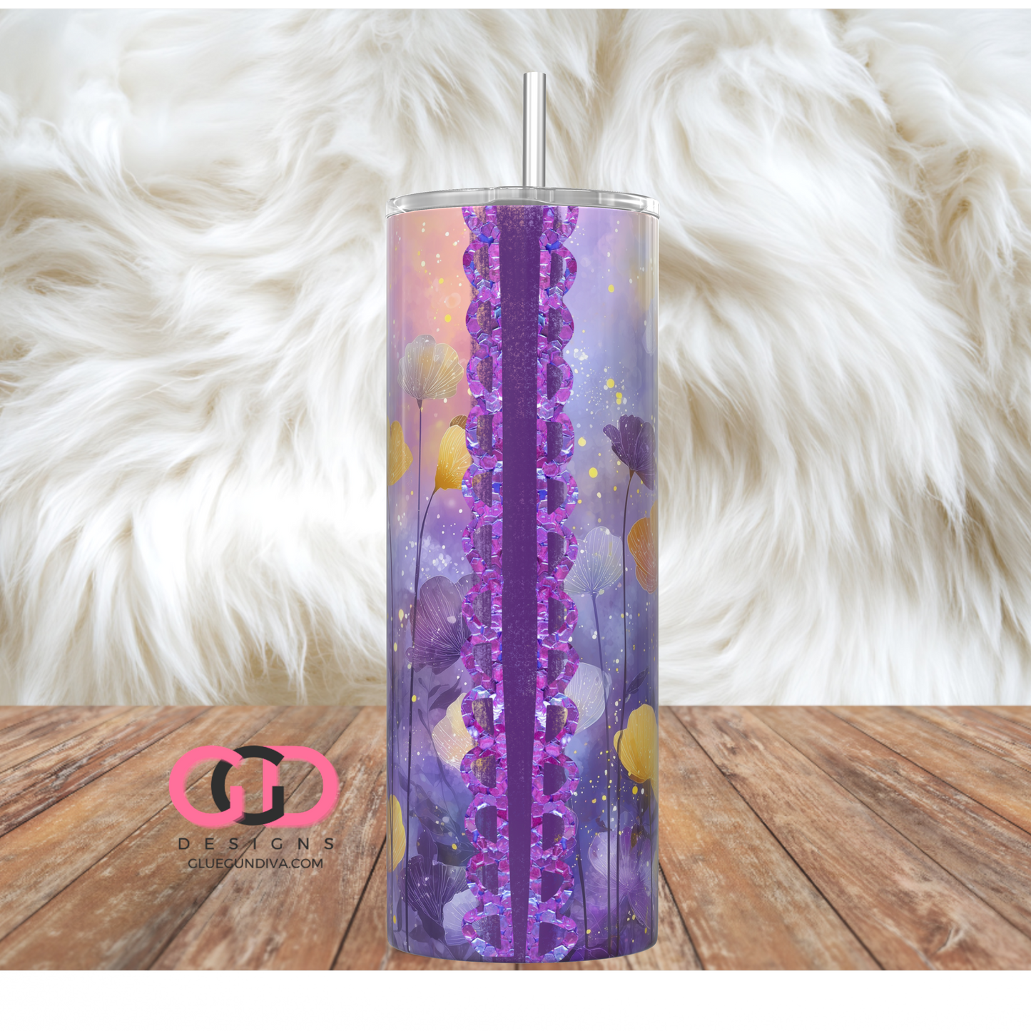 Love Yourself - Digital tumbler wrap for 20 oz skinny straight tumbler