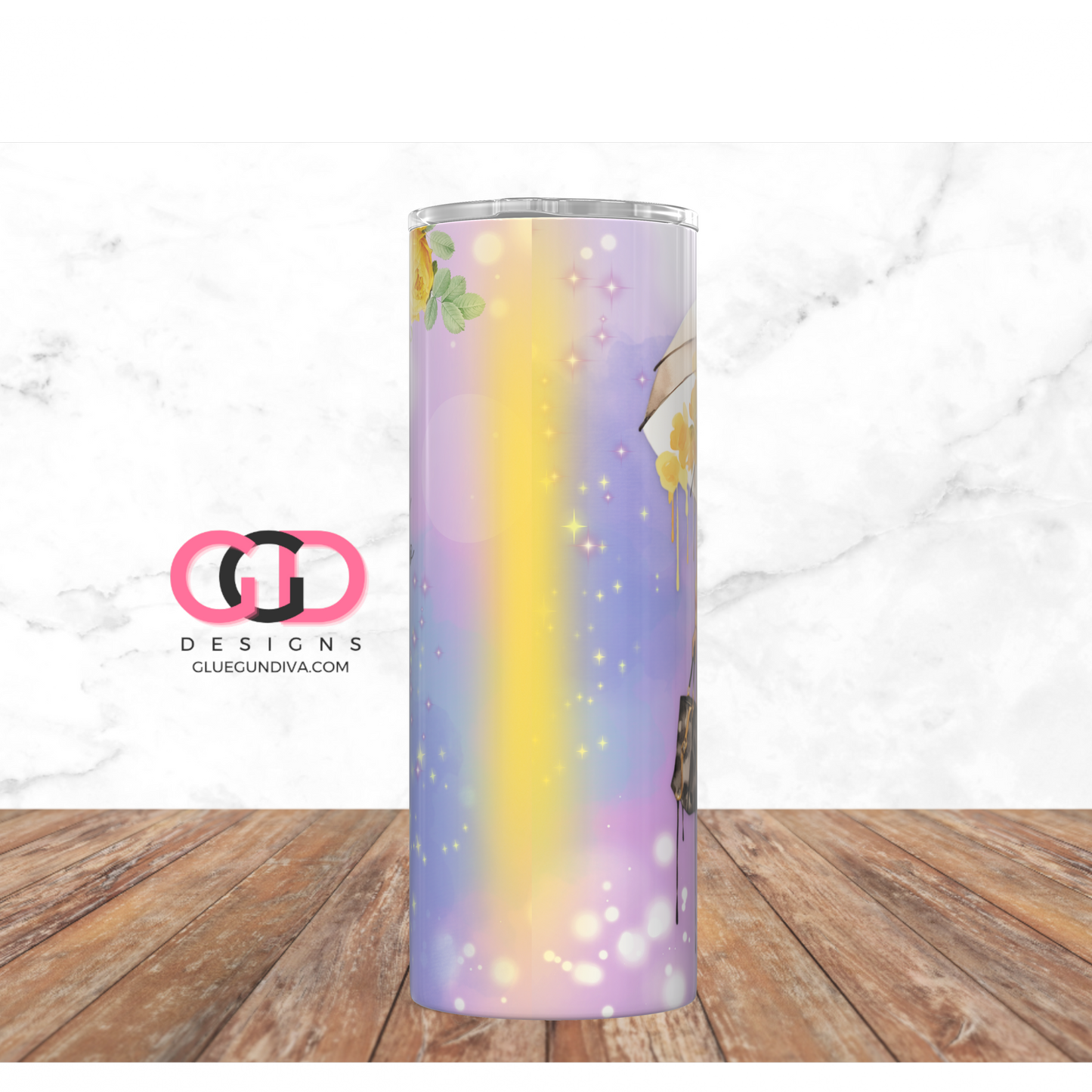 A Woman Who Knows Her Worth - Digital tumbler wrap for 20 oz skinny straight tumbler