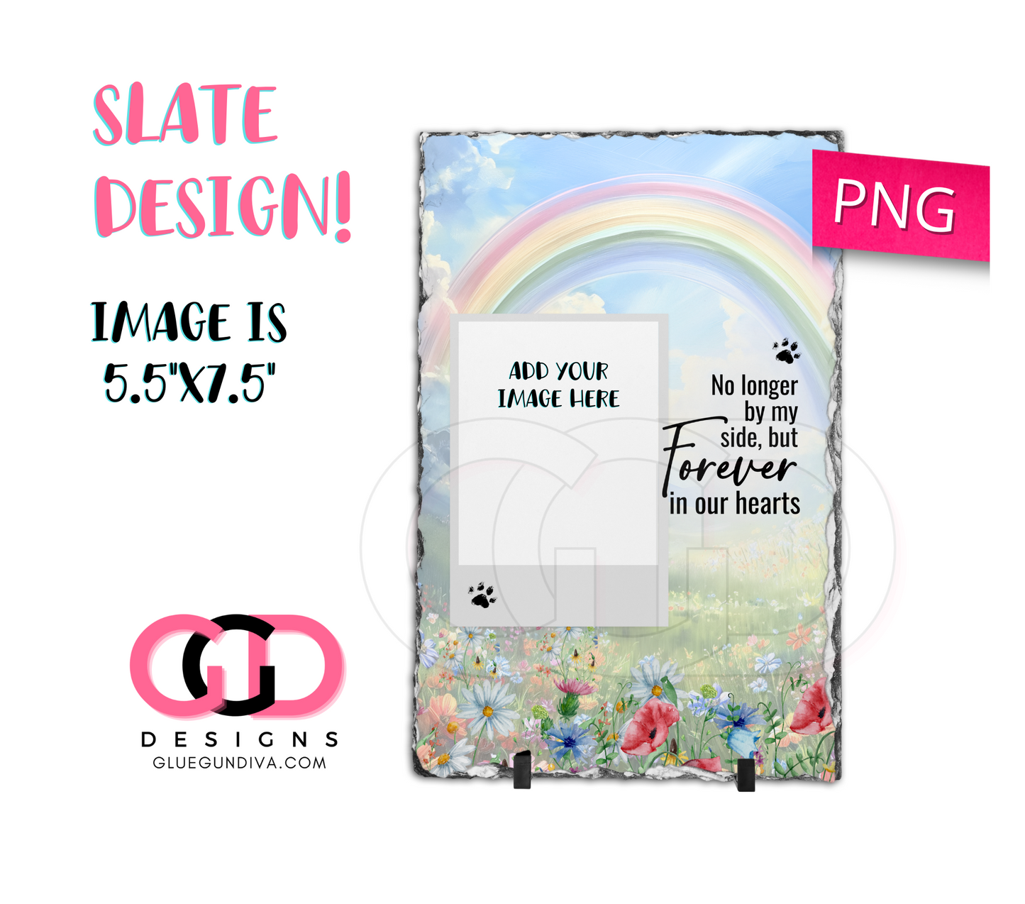 Pet Memorial - Digital Image for a Slate