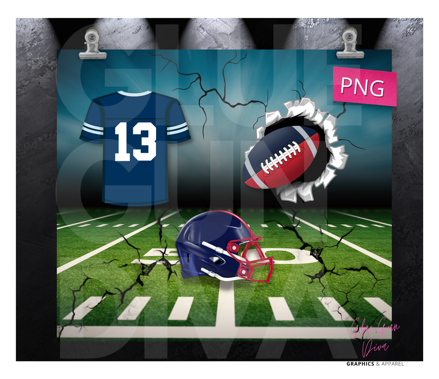 Football Fan Jersey Texans - Digital tumbler wrap for 20 oz skinny straight tumbler