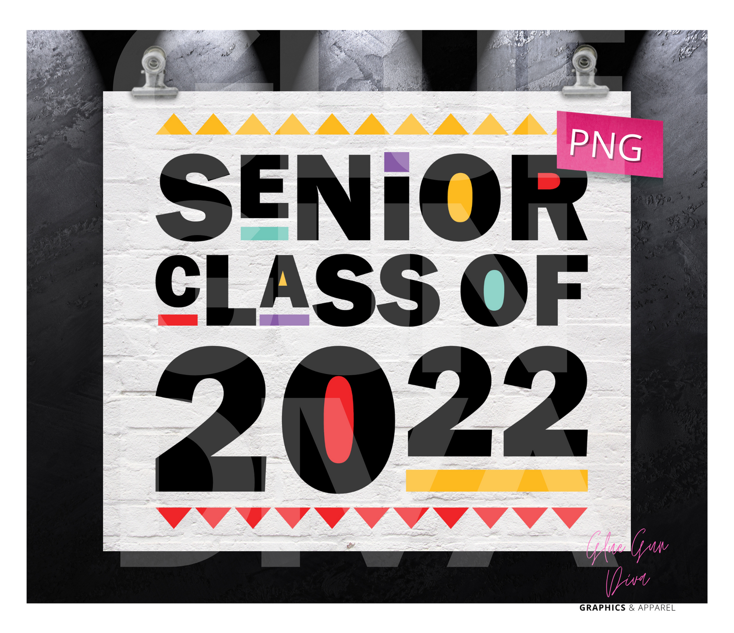 Senior class of 2022- Digital tumbler wrap for 20 oz skinny straight tumbler