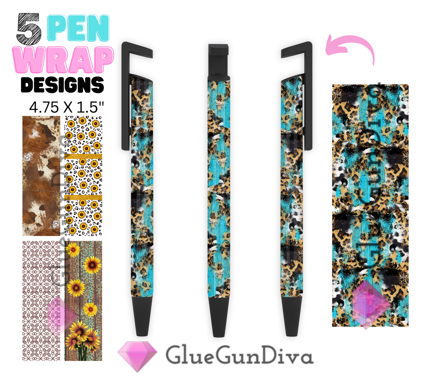 Western Backgrounds - Digital Pen wraps