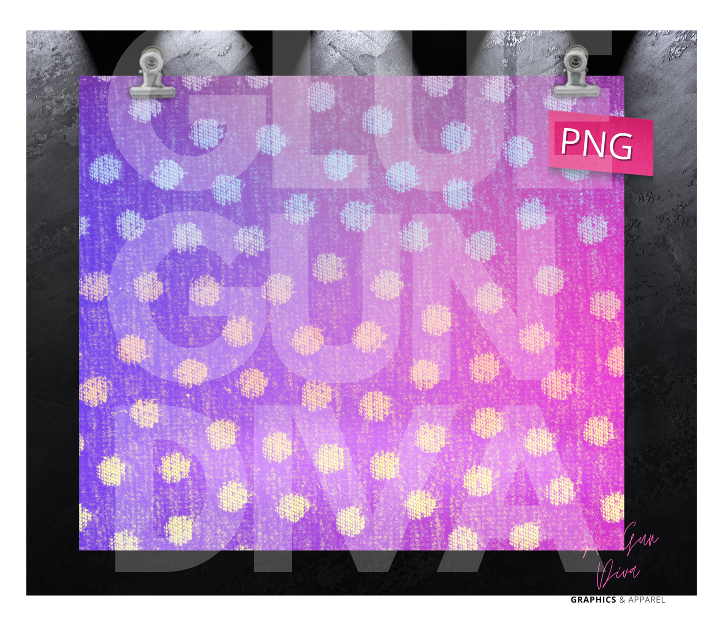 Fun dots- Digital tumbler wrap for 20 oz skinny straight tumbler