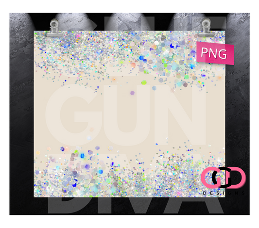 Nude Glitter - Digital tumbler wrap for 20 oz skinny straight tumbler