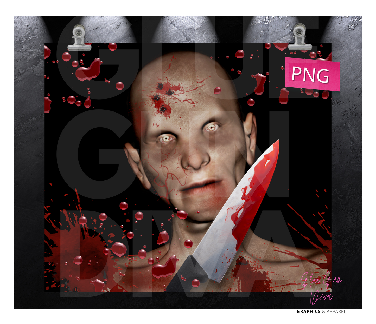 It's Sharp - Digital tumbler wrap for 20 oz skinny straight tumbler