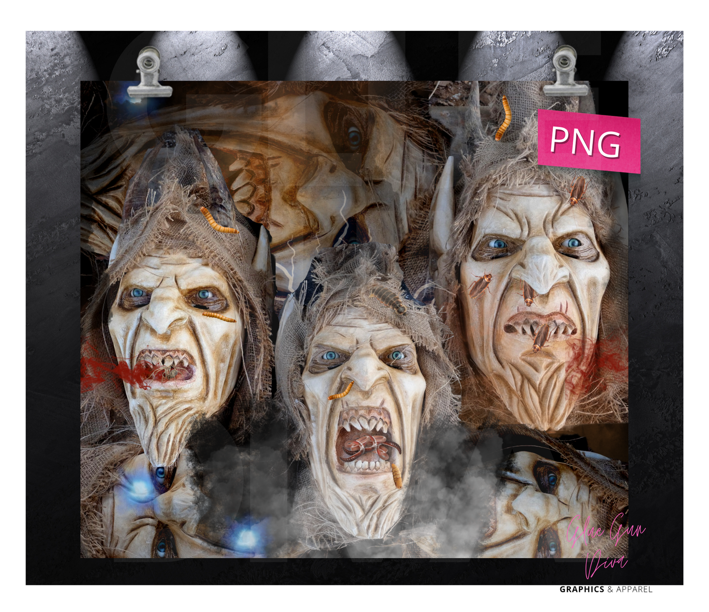 Demons- Digital tumbler wrap for 20 oz skinny straight tumbler