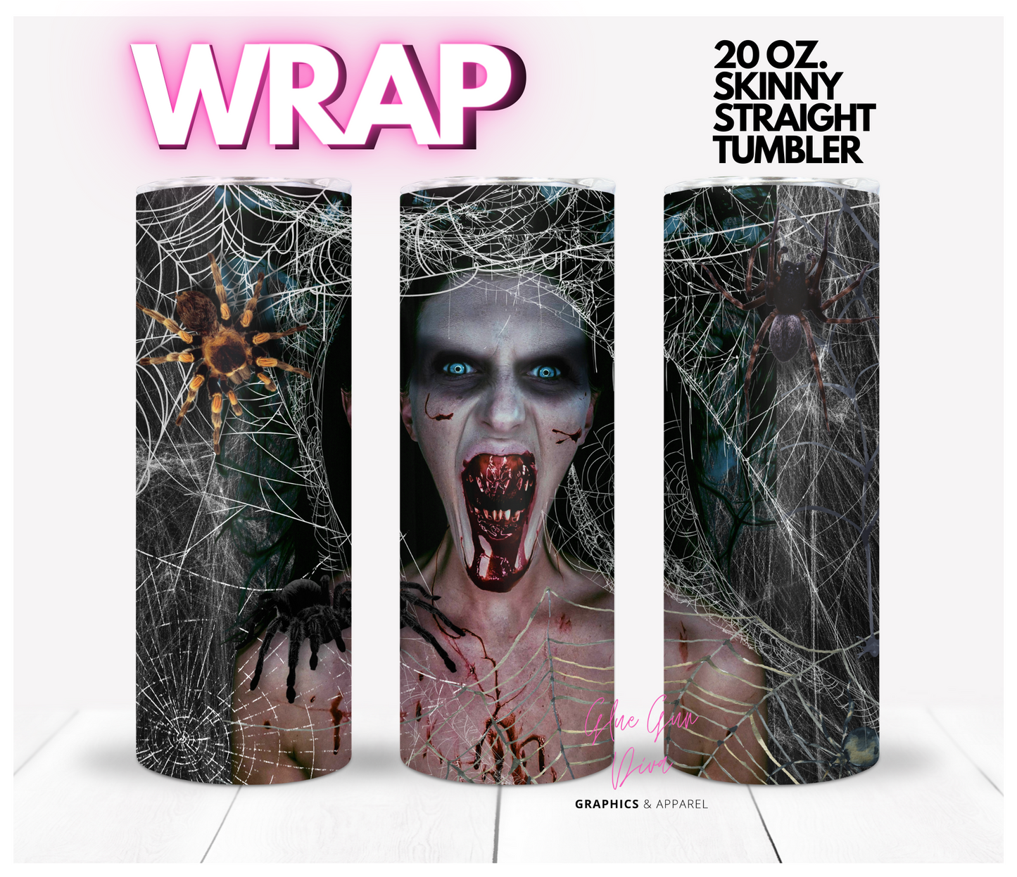 Tangled- Digital tumbler wrap for 20 oz skinny straight tumbler