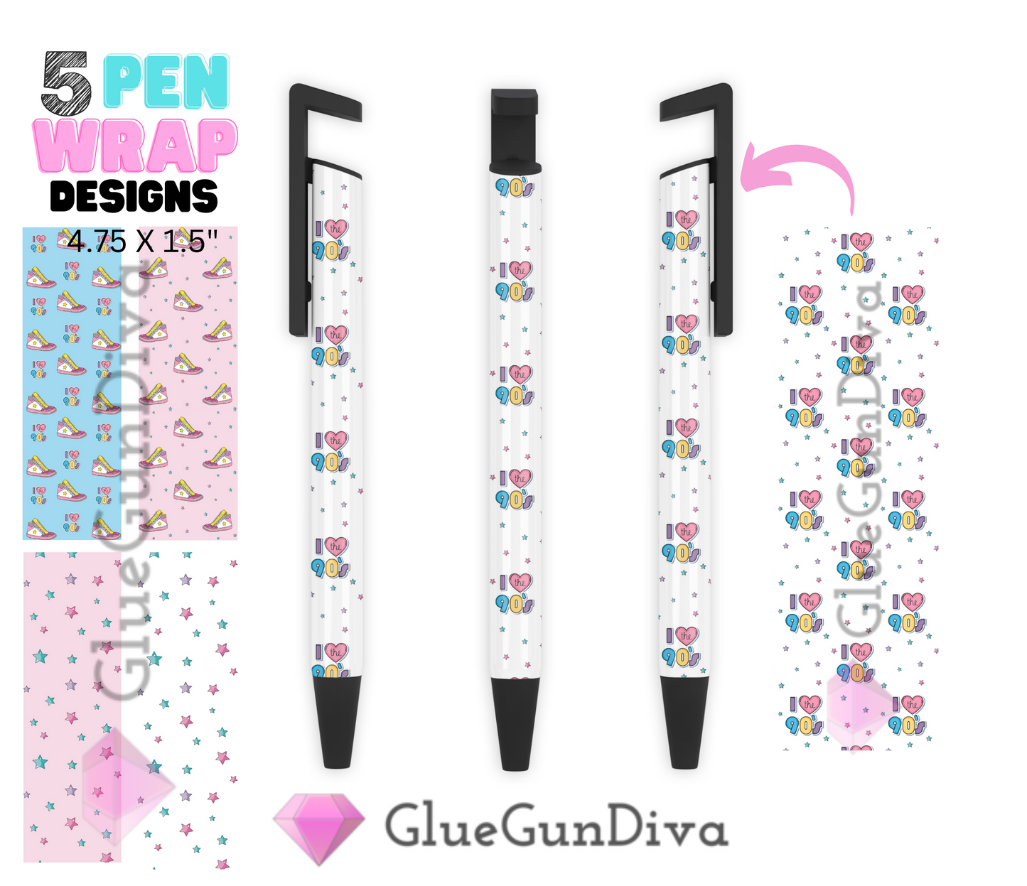 90s Sneakers - Digital Pen wraps