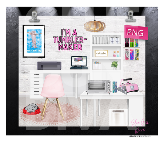 Tumbler Maker - Digital tumbler wrap for 20 oz skinny straight tumbler