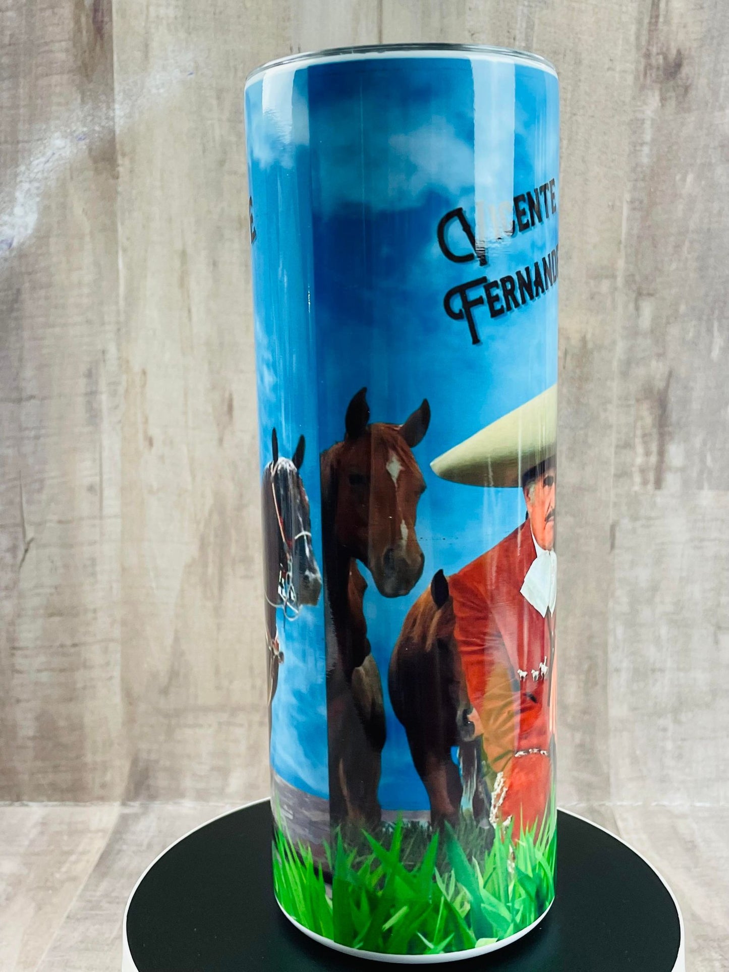 Vicente Fernandez Horses Insulated Tumbler