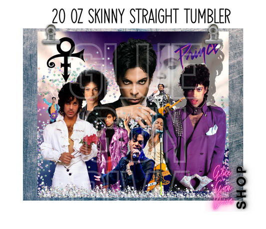 PRINCE COLLAGE TUMBLER, music artist, Pop Legend sublimation Insulated Tumbler
