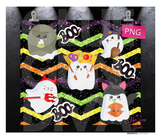 Boo Boo - Digital tumbler wrap for 20 oz skinny straight tumbler