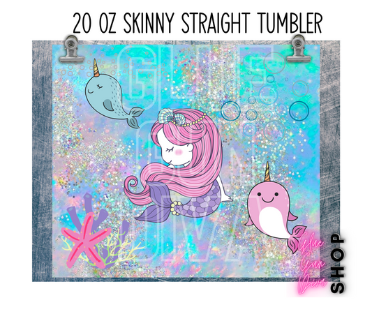 MERMAID PASTELS colors cute sea bubbles Insulated Tumbler