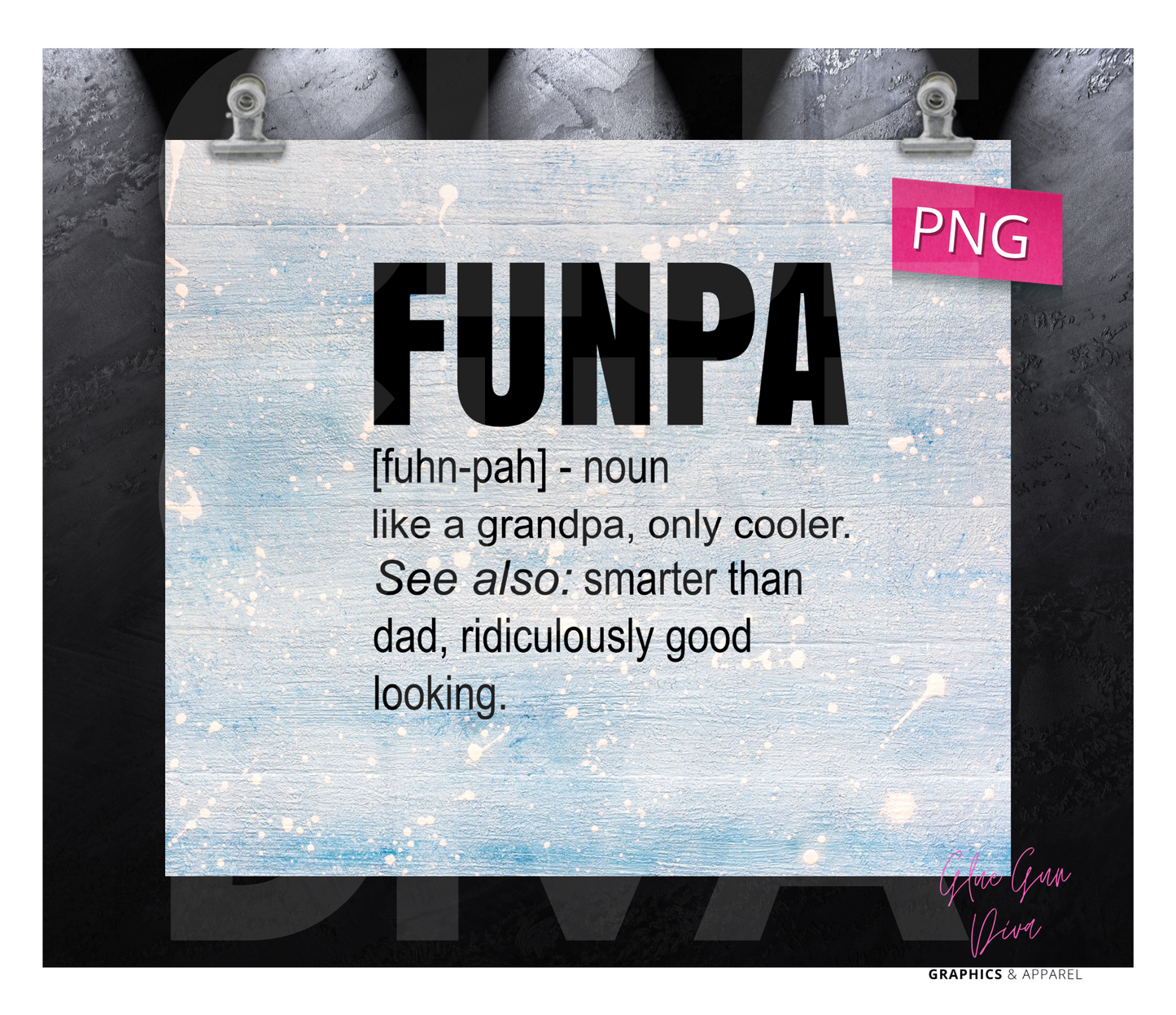 Funpa - Digital tumbler wrap for 20 oz skinny straight tumbler