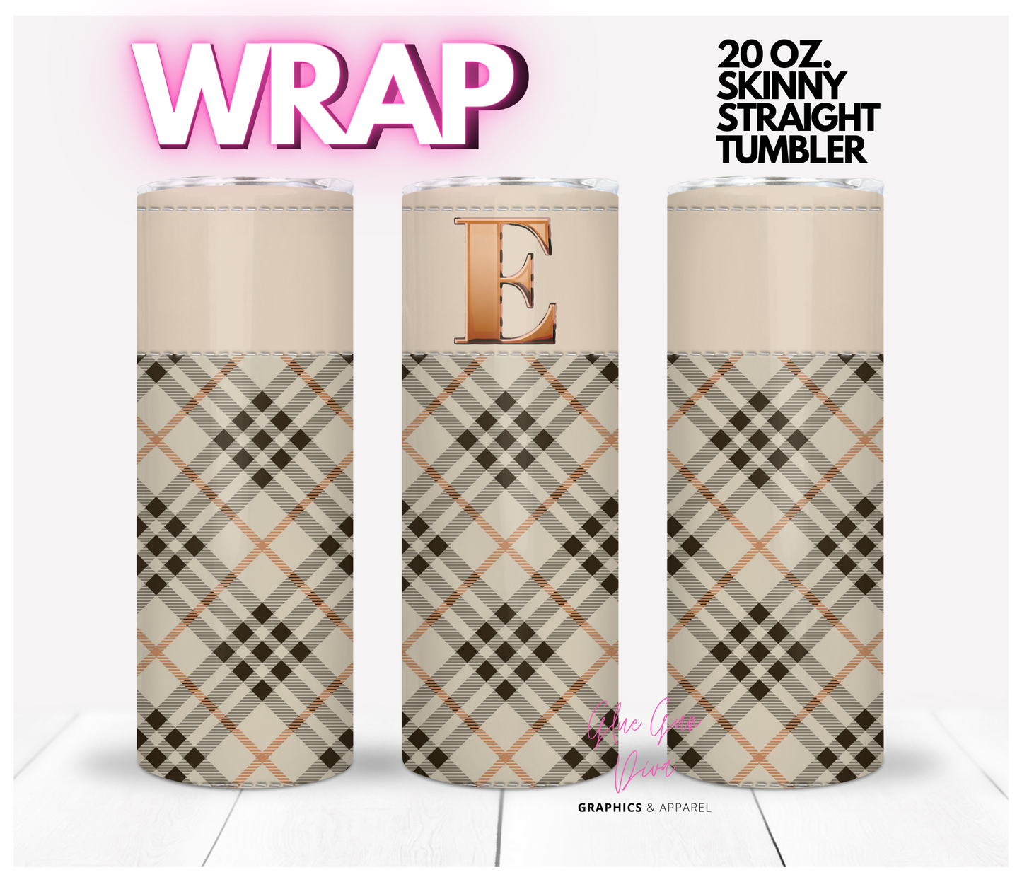 Entire Alphabet Plaid Canvas with Initials BUNDLE - 27 images