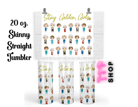 GOLDEN GIRLS Cartoons BETTY WHITE Insulated Tumbler