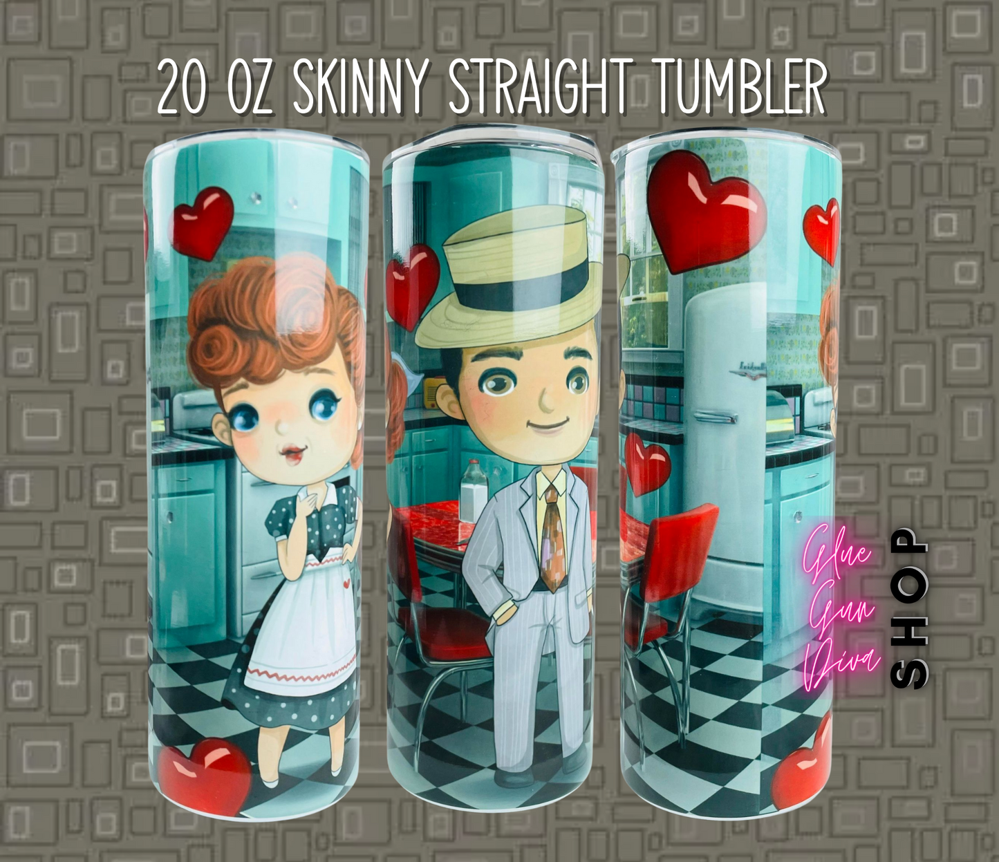 1950's Lucy Inspiration Tumbler, Insulated Tumbler