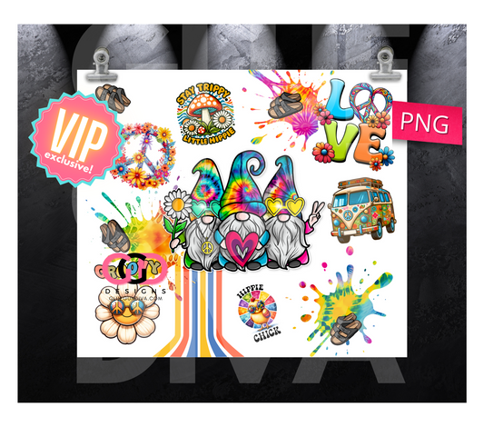 Hippie Gnomes Collage -  VIP MEMBER ONLY 2024