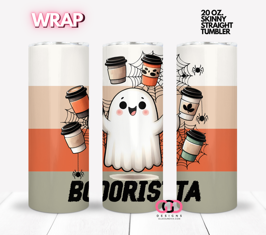 Boorista -  Digital tumbler wrap for 20 oz skinny straight tumbler