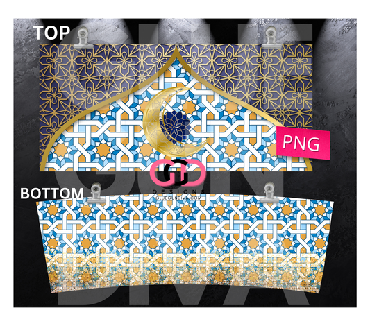 Morocco -   Digital tumbler wrap for 40 oz tumbler