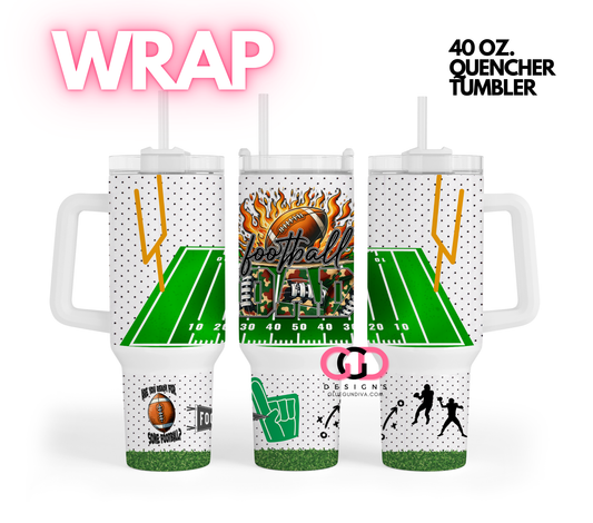 Football Dad Jersey  -   Digital tumbler wrap for 40 oz tumbler