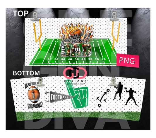 Football Dad Jersey  -   Digital tumbler wrap for 40 oz tumbler