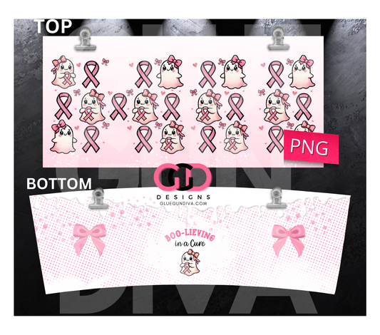 Boolieving in a cure -   Digital tumbler wrap for 40 oz tumbler