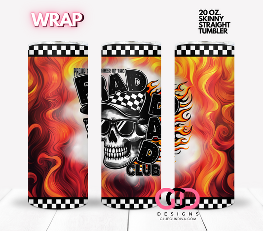 Rad Dad Club -  Digital tumbler wrap for 20 oz skinny straight tumbler