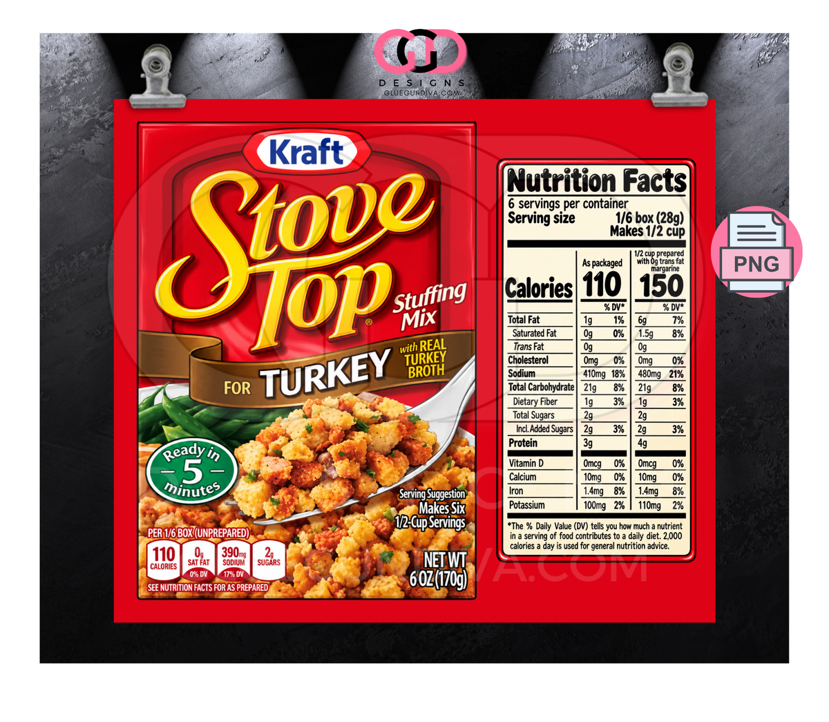 Stove Top Box - Digital tumbler wrap for 20 oz skinny straight tumbler