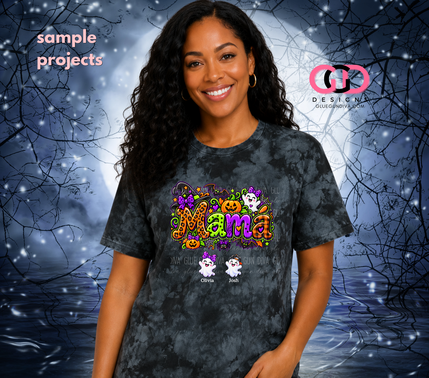 Spanish Halloween Maternal Titles-  PNGs & SVGs