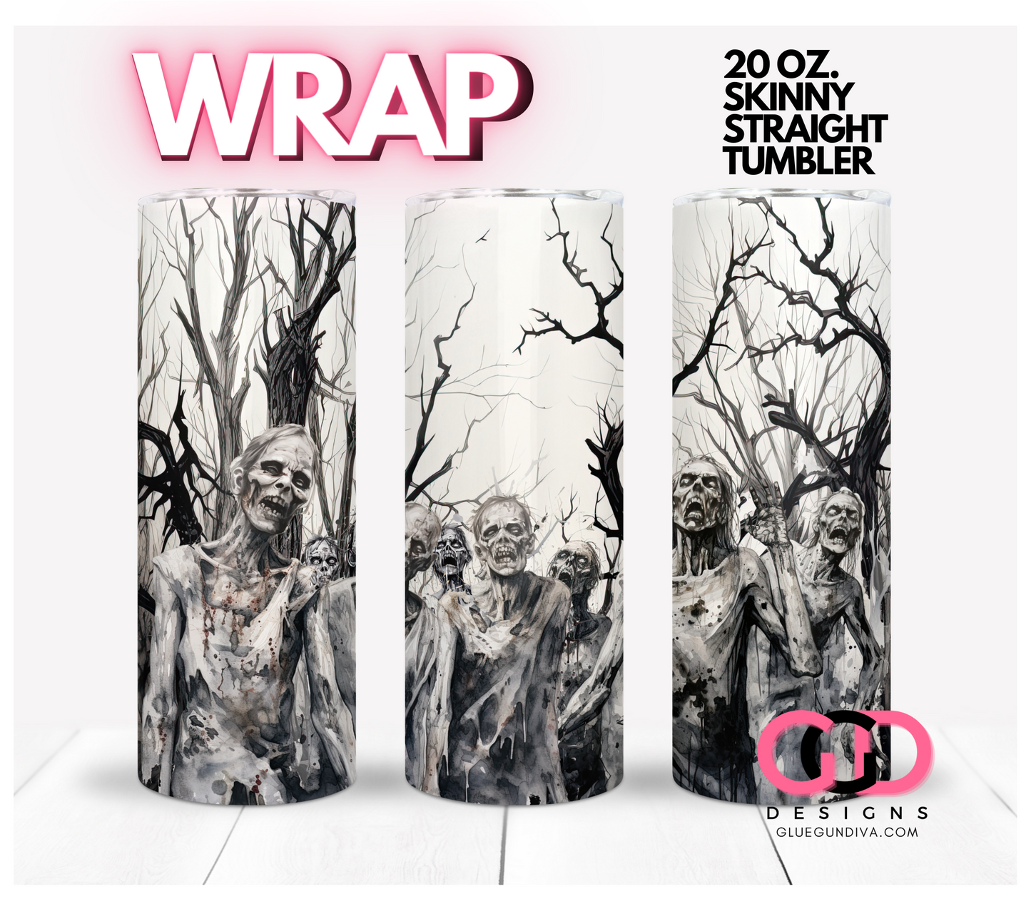 Halloween 2023  Scary - Gory bundle - 10 Digital Wrap Images for 20 0z skinny straight tumblers