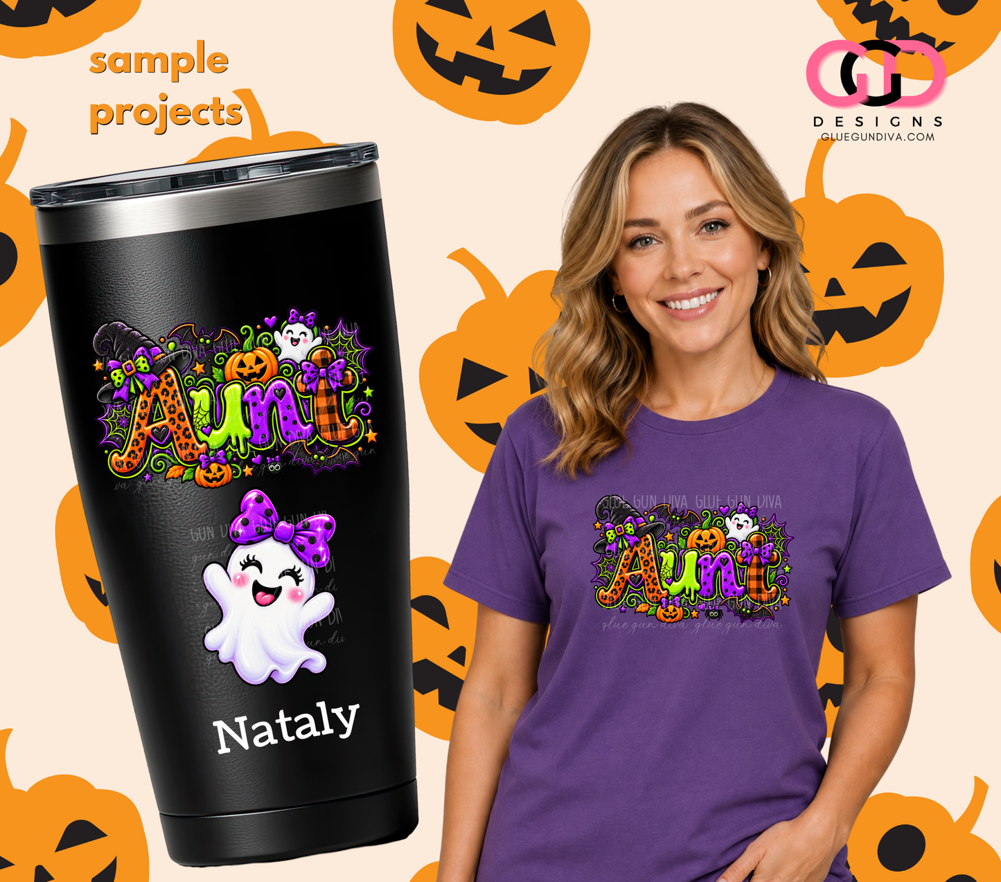 English Halloween Maternal Titles-  PNGs & SVGs