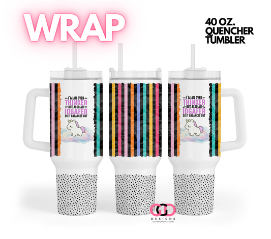 It Balances Out -   Digital tumbler wrap for 40 oz tumbler
