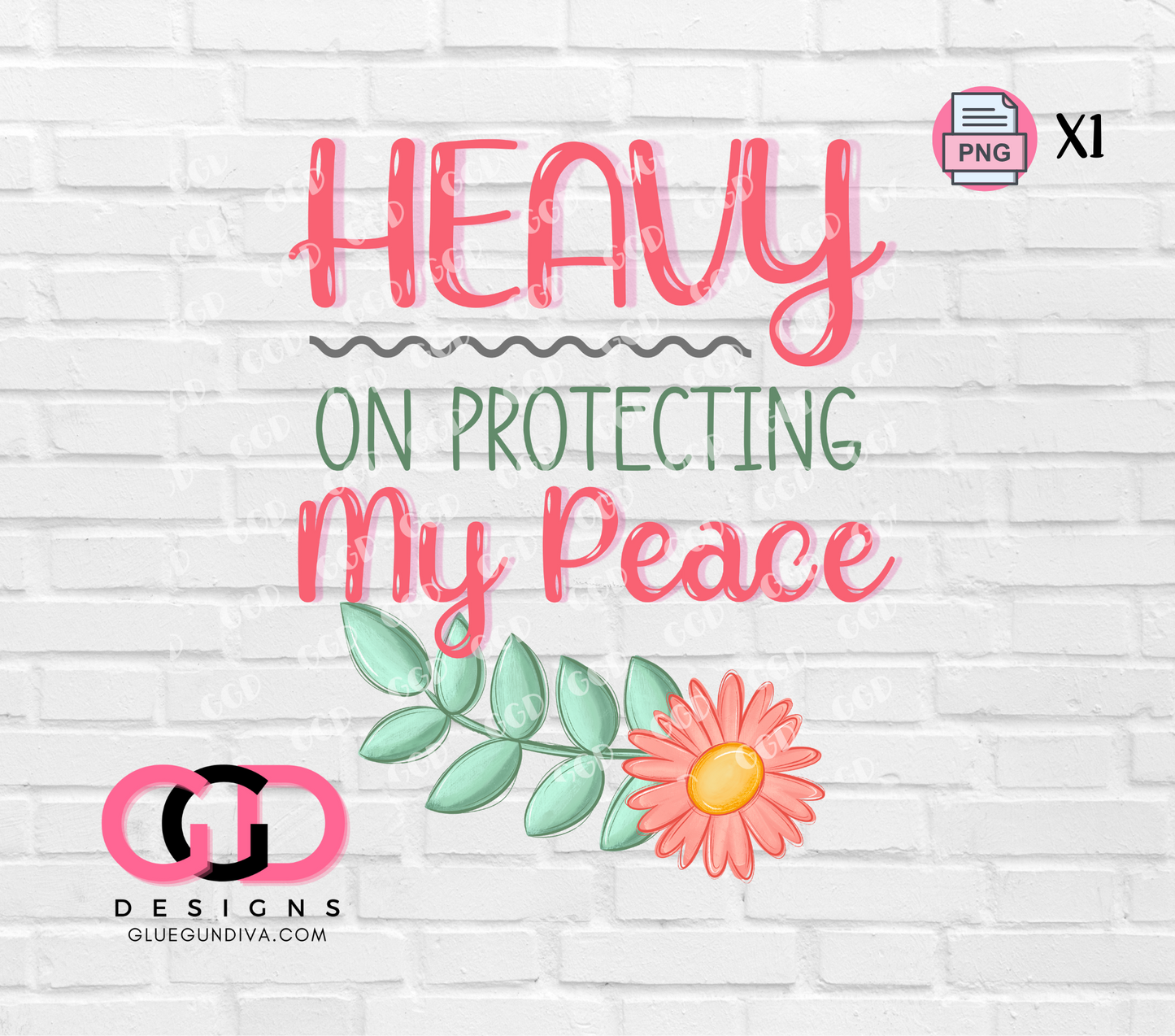 Heavy on protecting my peace -  PNGs & SVGs