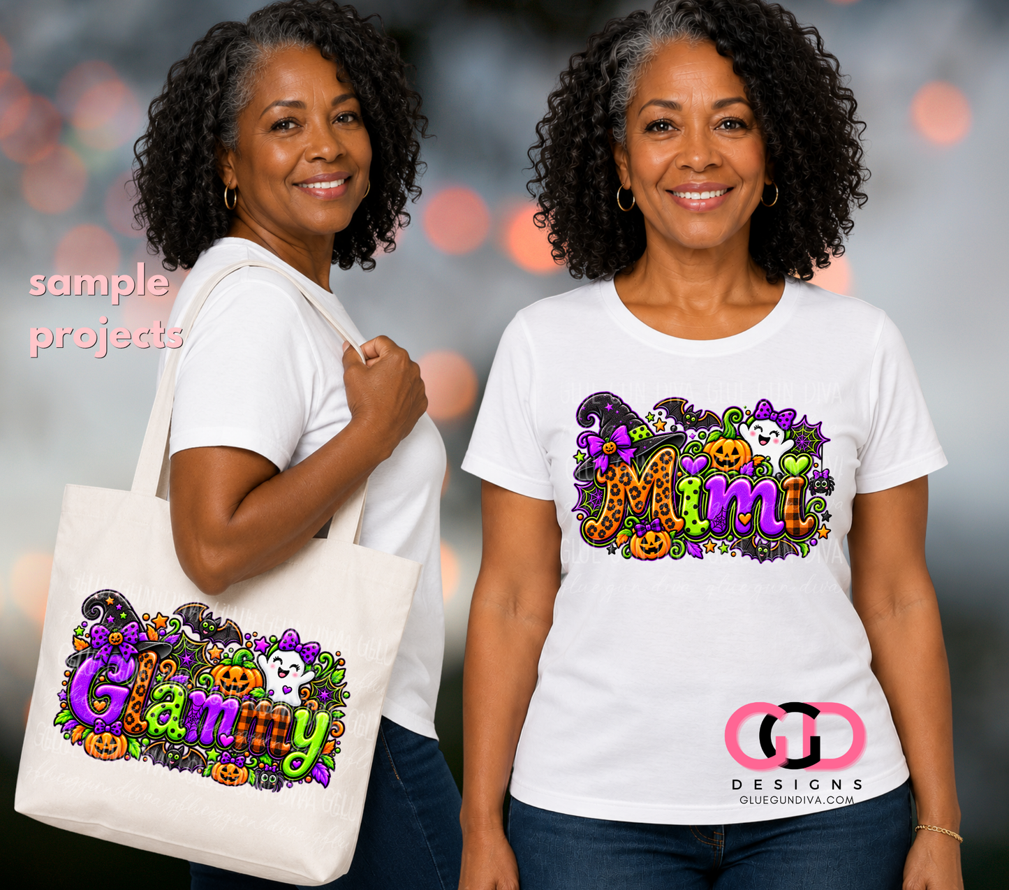 English Halloween Maternal Titles-  PNGs & SVGs