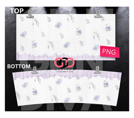 Lilac Blooms -   Digital tumbler wrap for 40 oz tumbler