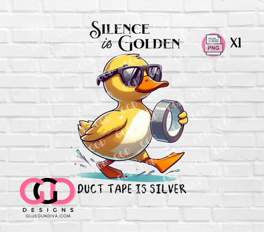 Silence is Golden-  PNGs & SVGs