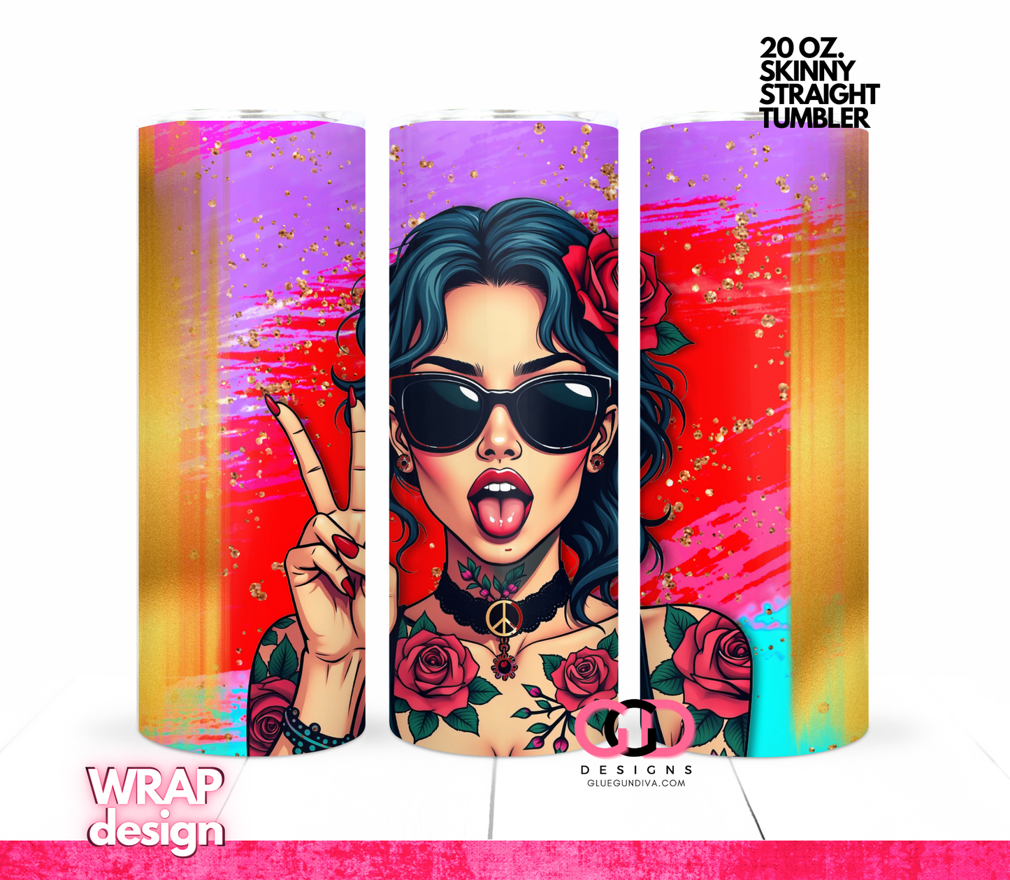 Do What You Love -   Digital tumbler wrap for 20 oz skinny straight tumbler