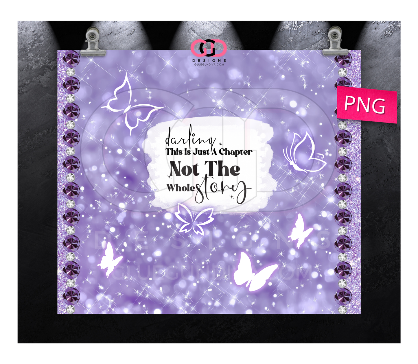 Not the Whole Story -   Digital tumbler wrap for 20 oz skinny straight tumbler