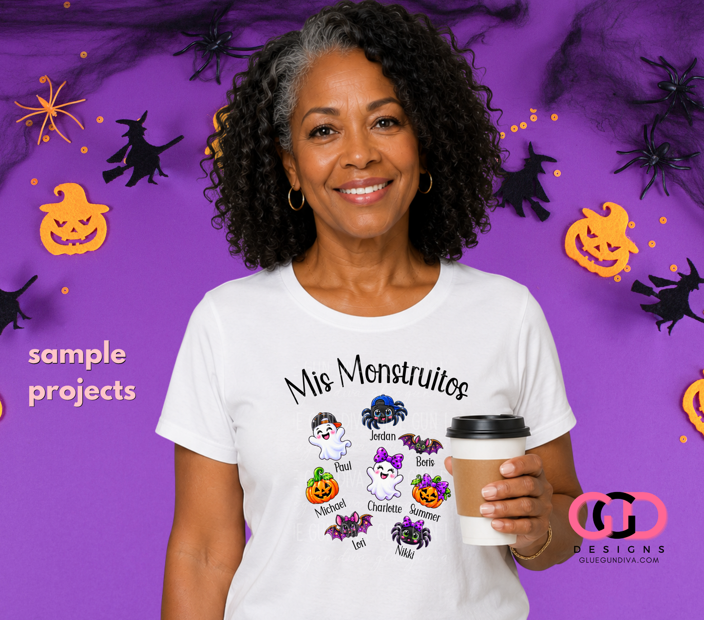Spanish Halloween Maternal Titles-  PNGs & SVGs