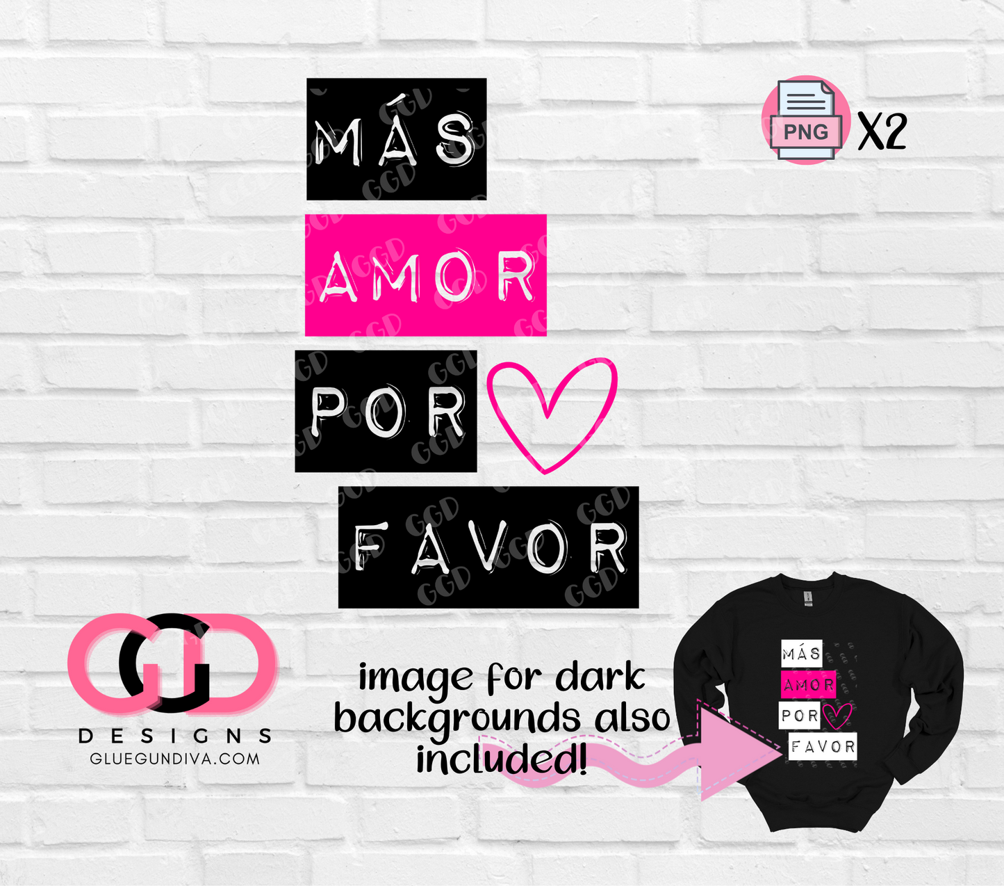 Mas Amor Por Favor -  PNGs & SVGs