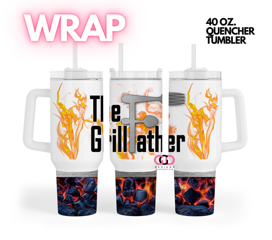 The GrillFather -   Digital tumbler wrap for 40 oz tumbler